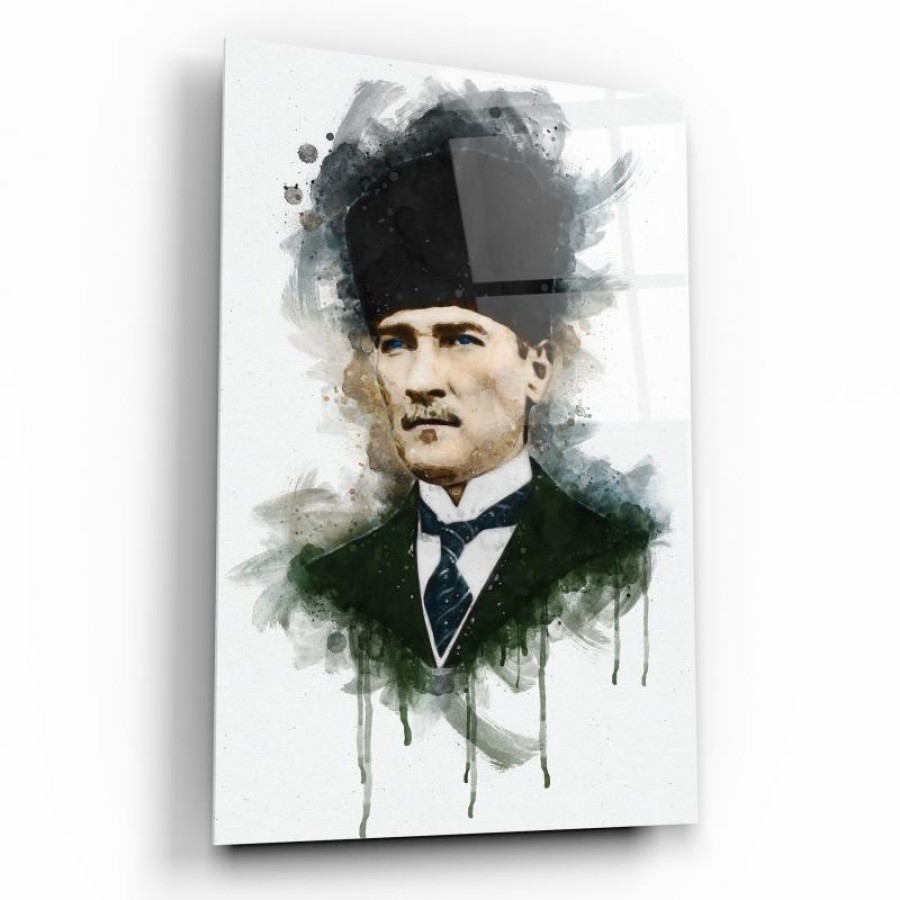 Atatürk Cam Tablo | Hediyelik, Dekoratif, Ofis, Mutfak