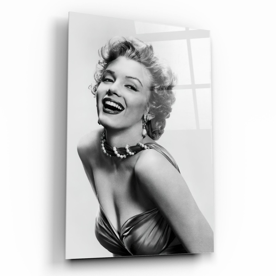 Marilyn Monroe Cam Tablo | Hediyelik, Dekoratif, Ofis, Mutfak