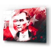 Atatürk Cam Tablo | Hediyelik, Dekoratif, Ofis, Mutfak