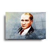 Atatürk Portresi Cam Tablo | Hediyelik, Dekoratif, Ofis, Mutfak