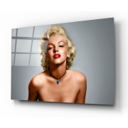 Marilyn Monroe Cam Tablo | Hediyelik, Dekoratif, Ofis, Mutfak