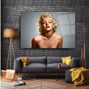 Marilyn Monroe Cam Tablo | Hediyelik, Dekoratif, Ofis, Mutfak