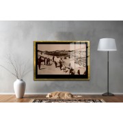 Yapay Zeka ile Yenilenmiş Atatürk Fotoğrafları Siyah Beyaz Cam Tablo, 3d Dekoratif Baskı 620