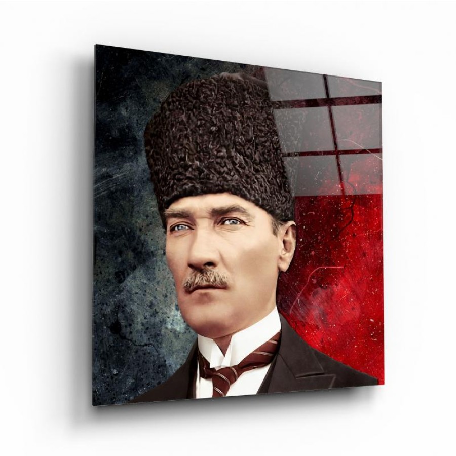 Atatürk Cam Tablo | Hediyelik, Dekoratif, Ofis, Mutfak