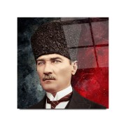 Atatürk Cam Tablo | Hediyelik, Dekoratif, Ofis, Mutfak