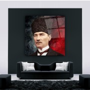 Atatürk Cam Tablo | Hediyelik, Dekoratif, Ofis, Mutfak