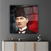 Atatürk Cam Tablo | Hediyelik, Dekoratif, Ofis, Mutfak