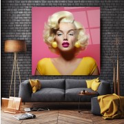 Marilyn Monroe Cam Tablo | Hediyelik, Dekoratif, Ofis, Mutfak