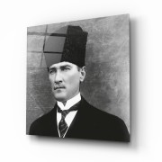 Atatürk Cam Tablo | Hediyelik, Dekoratif, Ofis, Mutfak