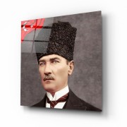 Atatürk Cam Tablo | Hediyelik, Dekoratif, Ofis, Mutfak