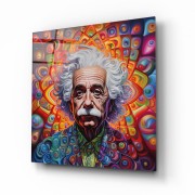 Albert Einstein Cam Tablo | Hediyelik, Dekoratif, Ofis, Mutfak