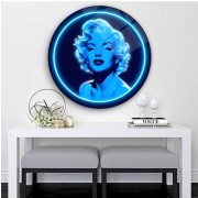 Neon Görünümlü Marilyn Monroe Cam Tablo | Hediyelik, Dekoratif, Ofis, Mutfak