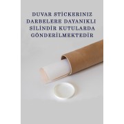 Dünya Haritası Eğitici Ülke Bayraklı Türkçe Harita Çocuk ve Genç Odası Duvar Sticker-60x105-3865B