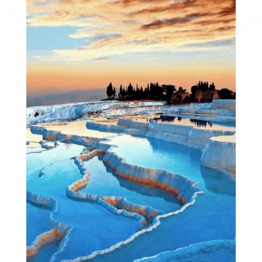 Kanvas Pamukkale Sayılarla Boyama Seti Rulo