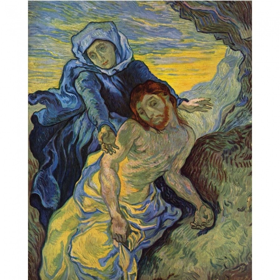 Kanvas Van Gogh Pieta Sayılarla Boyama Seti Kasnaklı