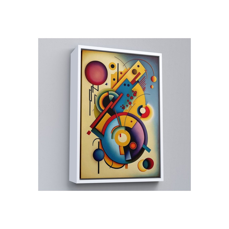 Çerçeveli Kandinsky Tablosu Minimal Soyut Tablo-7826