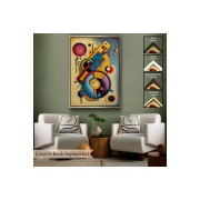 Çerçeveli Kandinsky Tablosu Minimal Soyut Tablo-7826