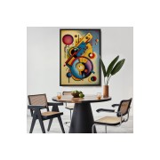 Çerçeveli Kandinsky Tablosu Minimal Soyut Tablo-7826