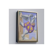 Çerçeveli Pablo Picasso - Plaj Topu İle Yıkanıyor Tablosu - Pablo Picasso Bather With Beachball-8076