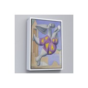 Çerçeveli Pablo Picasso - Plaj Topu İle Yıkanıyor Tablosu - Pablo Picasso Bather With Beachball-8076