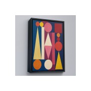 Çerçeveli Auguste Herbin - Dimanche Tablo-8111