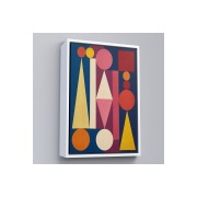 Çerçeveli Auguste Herbin - Dimanche Tablo-8111