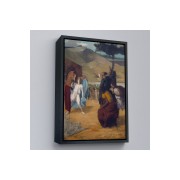 Çerçeveli Edgar Degas - İskender Ve Bucephalus Tablosu-8056