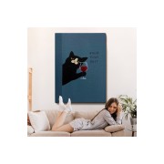 Çerçeveli Fuck That Shit Kedi Tablosu-7941