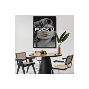 Çerçeveli Fuck You Kadın Tablo-7735