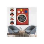 Çerçeveli Alexander Calder - Eşmerkezli Bulutsu Tablo - Concentric Nebula-8103