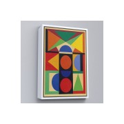 Çerçeveli Auguste Herbin - Mücevher Tablosu - Bijou-8080