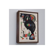 Çerçeveli Joan Miro - 42 Rue Blomet Tablo-8048