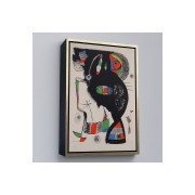 Çerçeveli Joan Miro - 42 Rue Blomet Tablo-8048