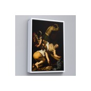 Çerçeveli Caravaggio - Aziz Petrus'Un Çarmıha Gerilmesi Tablosu - Crucifixion Of Saint Peter-8106