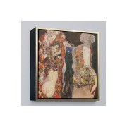 Çerçeveli Gustav Klimt - Die Braut Unvollende Tablosu-8339