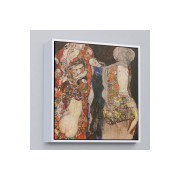 Çerçeveli Gustav Klimt - Die Braut Unvollende Tablosu-8339