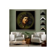 Çerçeveli Caravaggio - Medusa Tablosu-8350