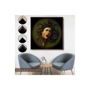 Çerçeveli Caravaggio - Medusa Tablosu-8350