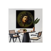 Çerçeveli Caravaggio - Medusa Tablosu-8350