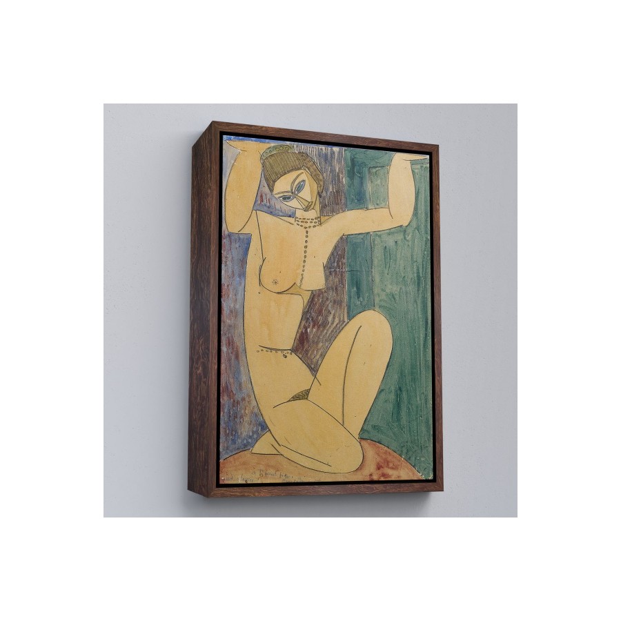 Çerçeveli Amedeo Modigliani - Cariatide Tablo-8089