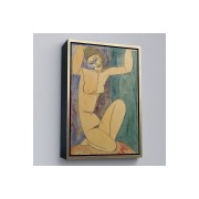 Çerçeveli Amedeo Modigliani - Cariatide Tablo-8089