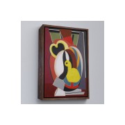 Çerçeveli Auguste Herbin - Soyut Sanat Kompozisyon Tablosu-8102