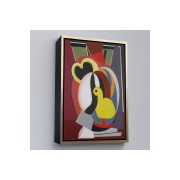 Çerçeveli Auguste Herbin - Soyut Sanat Kompozisyon Tablosu-8102