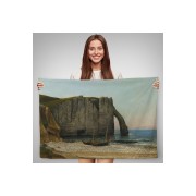 Gustave Courbet - Etretat Kayalıkları Duvar Örtüsü-7073