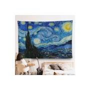 Vincent van Gogh - Yıldızlı Gece Duvar Örtüsü - The Starry Night-7133