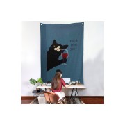 Fuck That Shit Kedi Duvar Örtüsü-7941