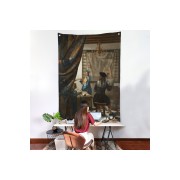 Johannes Vermeer - Resim Çizme Duvar Örtüsü-7422