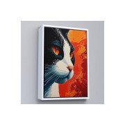 Çerçeveli Cool Kedi Tablo-7658