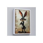 Çerçeveli Bugs Bunny Tavşan Tablosu-7710