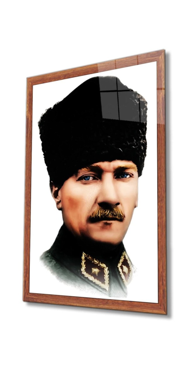 Atatürk Cam Tablo 4 mm Dayanıklı Temperli Cam